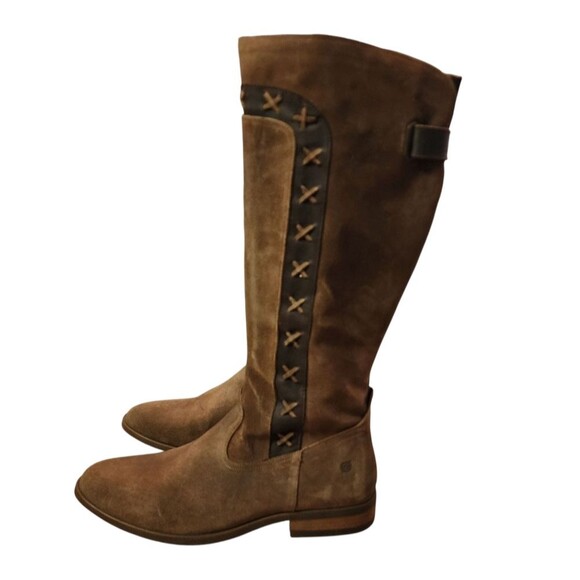 Born Boots Women Sz 11M Albi Brown Suede Leather Tall Riding Equestrian Western - Picture 7 of 15